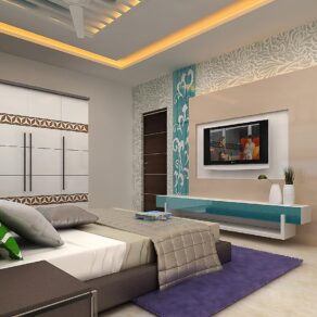 Interior design in 3d per sqf